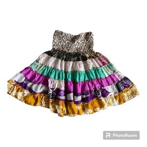 Vintage High Waisted Midi Skirt